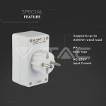 4 Щепсел Разклонител Мини 10А 250V