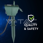 2 Гнезда Градински Разклонител Колче Таймер 3х1.5-3м. IP44 Зелен