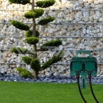 2 Гнезда Градински Разклонител Колче Таймер 3х1.5-3м. IP44 Зелен