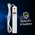 5 Гнезда Разклонител 3х1.5-1.4м. Двойна Защита