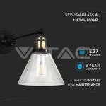 Стенна Лампа Прозрачно Стъкло W/V ф140