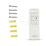 82W Пендел/Плафон Кръг 3 Цветен Димиращ Бял