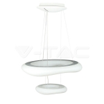 60W Пендел Кръг 3 Цветен Димиращ Бял