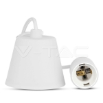 E27 Пендел Бял