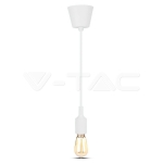 E27 Пендел Бял