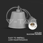 E27 Пендел Сив