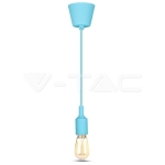 E27 Пендел Светло Син