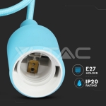 E27 Пендел Светло Син