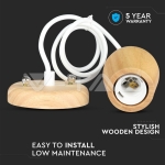 Висящ Пендел Бял Кабел