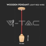 Висящ Пендел Червен Кабел