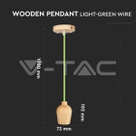 Висящ Пендел Зелен Кабел