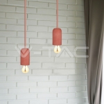 Бетонен Пендел Светло Червен