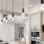 Бетонен Пендел Светло Бял