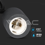 Бетонен Пендел Светло Черен