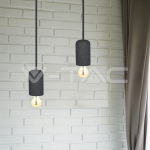 Бетонен Пендел Светло Черен