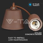 Бетонен Пендел Светло Кафяв