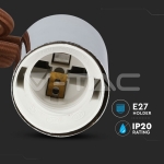 Пендел Хромиран Купол Светло Кафяв Кабел