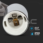 Пендел Хромиран Купол Светло Сив Кабел