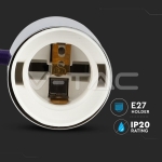 Пендел Хромиран Купол Светло Лилав Кабел