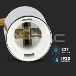 Пендел Хромиран Купол Светло Бежов Кабел