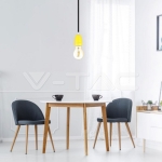 Фасунга Порцелан E27 Жълт