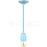 Пендел Порцеланова Фасунга E27 Син