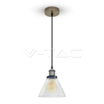 Стъклен Пендел Светло Прозрачен Ф180