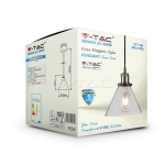 Стъклен Пендел Светло Прозрачен Ф180