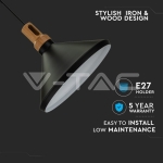 Пендел Черна Шапка Основа Дърво Малък Ф250