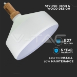 Пендел Бяла Шапка Основа Дърво Широк Ф350