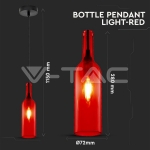 Пендел Бутилка Червен