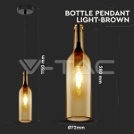 Пендел Бутилка Кафяв