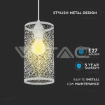 Пендел Бял Мат С Бял Кабел