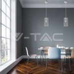 Пендел Бял Мат С Бял Кабел