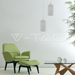 Пендел Бял Мат С Бял Кабел