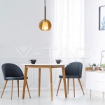 Пендел Стъклен Amber+Бяло Ф180мм