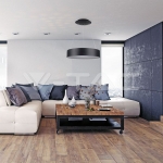 20 LED Пендел Димиращ Черен 3000K