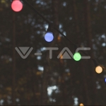 Градински Гирлянд с 20бр. 0.5W RGB Крушки 10м.