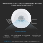 Сензор за Движение за Таван Плосък Бял