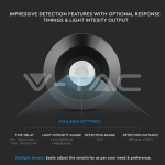 Сензор за Движение за Таван Плосък Черен