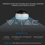 Сензор за Движение Стена Въртяща Глава Черен