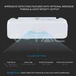 Микровълнов Датчик за Движение Бял