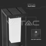 1W Соларна Стенна Табела SAMSUNG Чип Сива 3000K