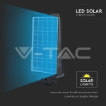 15W Улична Лампа Соларна Черна 6000K