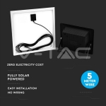 20W LED Соларен Прожектор 4000К Черно Тяло