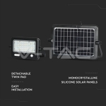 10W LED Прожектор Соларен Двулицев Черно Тяло 4000K