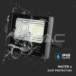 12W LED Прожектор с Фотоволтаичен Панел 6000K