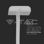 7W LED Настолна Лампа С Щипка Бяла 3000K