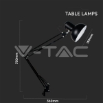 Настолна Лампа Е27 Бяла 450x1630 PIXI Захващане