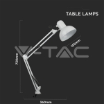 Настолна Лампа Е27 Черна450x1630 PIXI Захващане